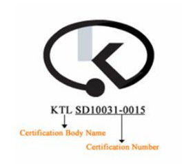 Beli Korea EK Sertifikasi Sistem sertifikasi keamanan produk listrik wajib Korea Selatan online manufacture
