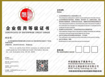 Beli Peringkat Kredit Perusahaan Sertifikat Penting untuk Pembangunan Sosial dan Ekonomi online manufacture